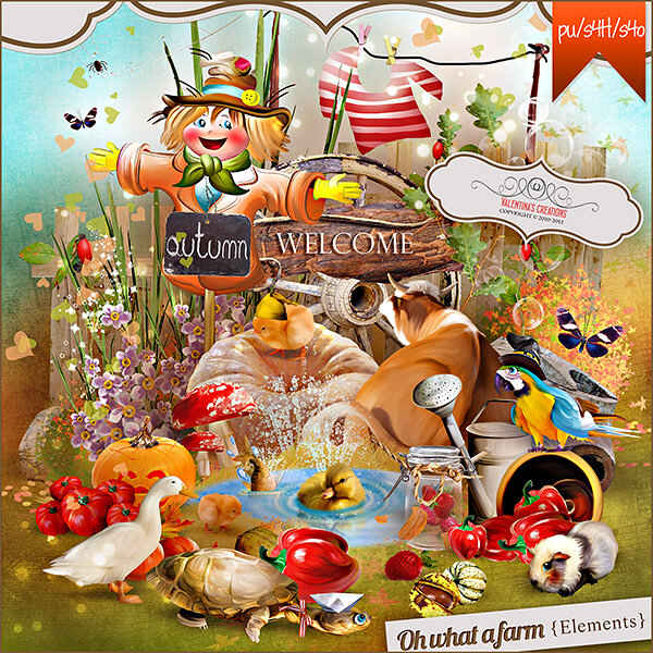 Oh What a Farm ScrapKit