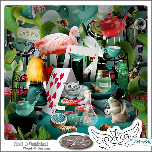 Ticket to Wonderland ScrapKit